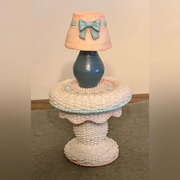 Cute Figurine Set with Rocking Chair and Table - Picture 4 of 4